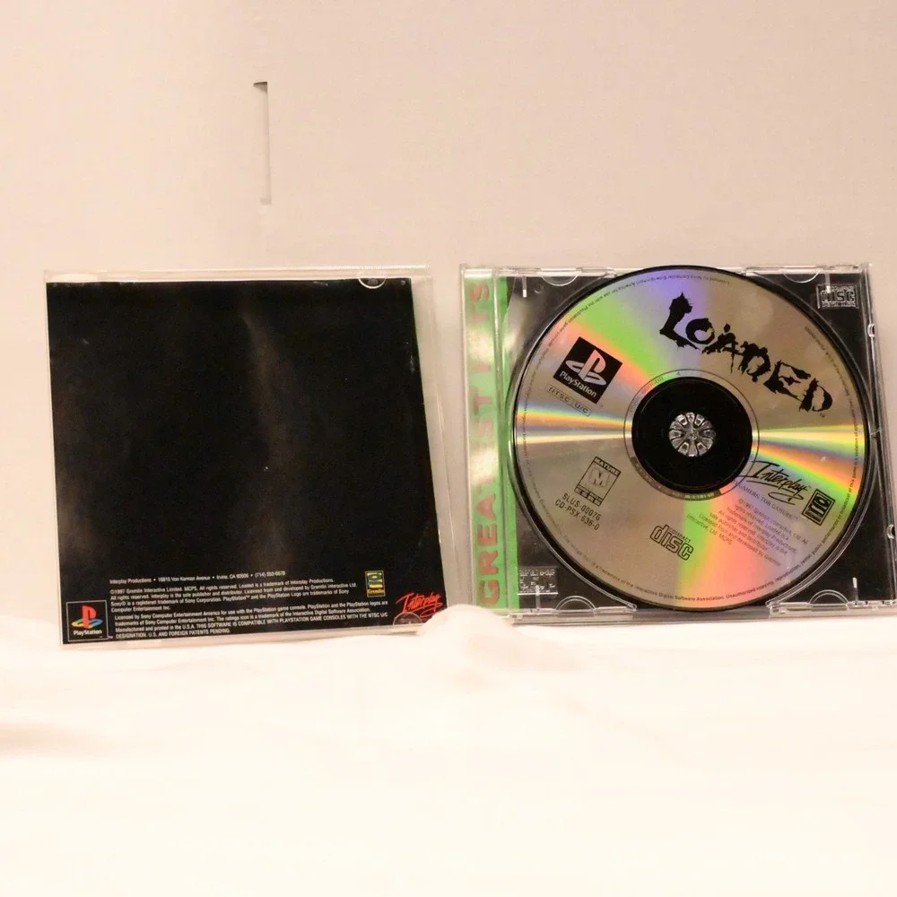Loaded PS1 Greatest Hits With Manual Case Disc PlayStation